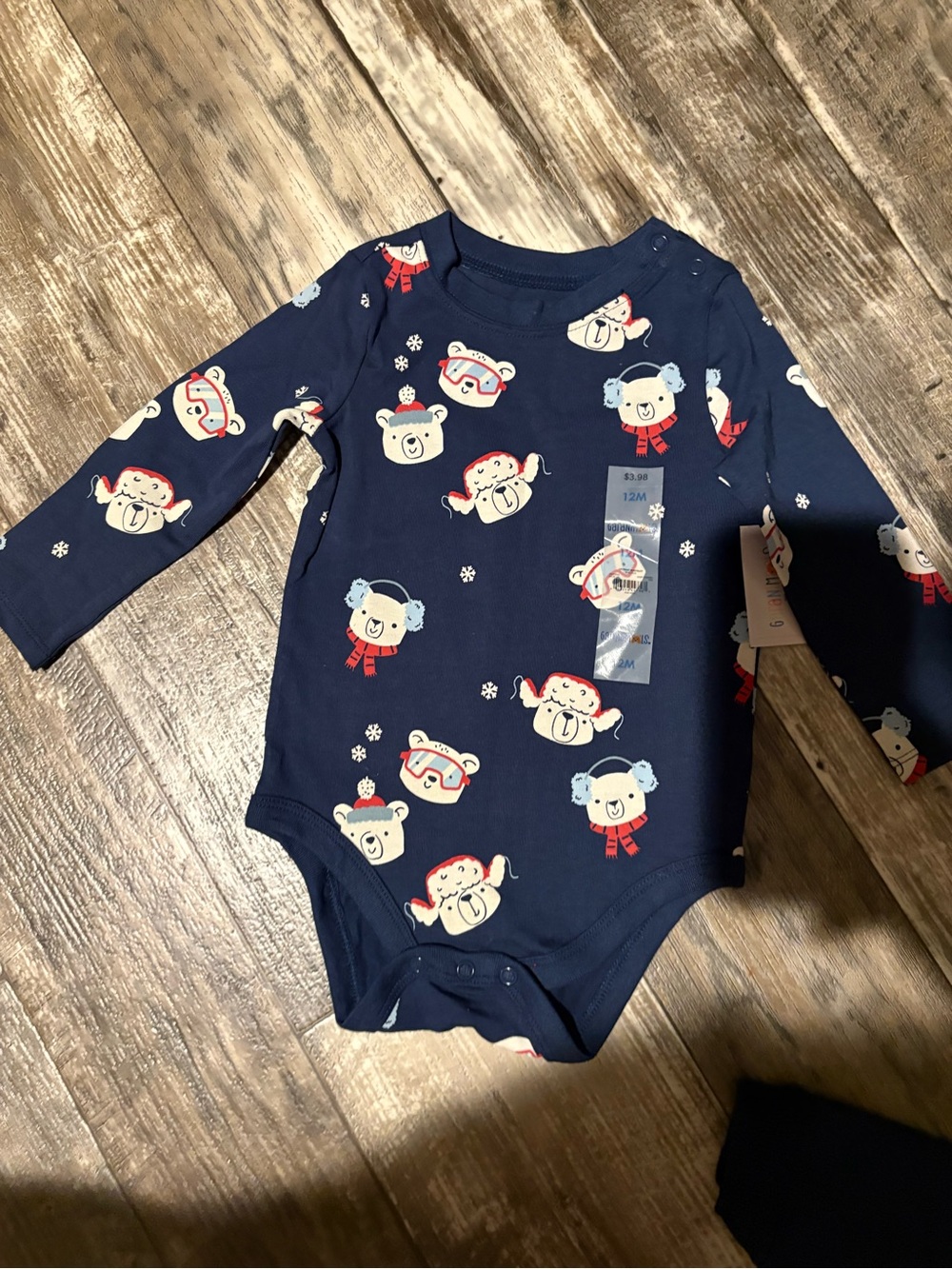 Garanimals Navy Polar Bear Print One-Piece and Pants Set. NWT! - Picture 2 of 3